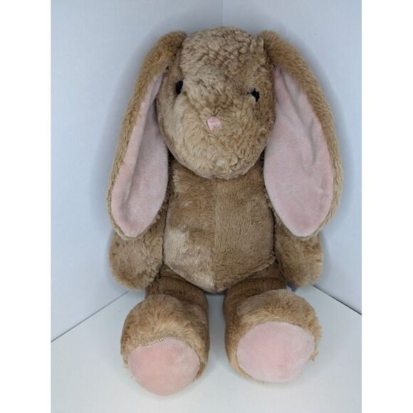 Build-A-Bear Other - Build‎ A Bear Workshop BABW Long Floppy Ear Bunny Rabbit Tan White Tail 16" READ